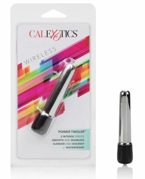 CalExotics Vibrators Power Tingler Mini Massager - Silver