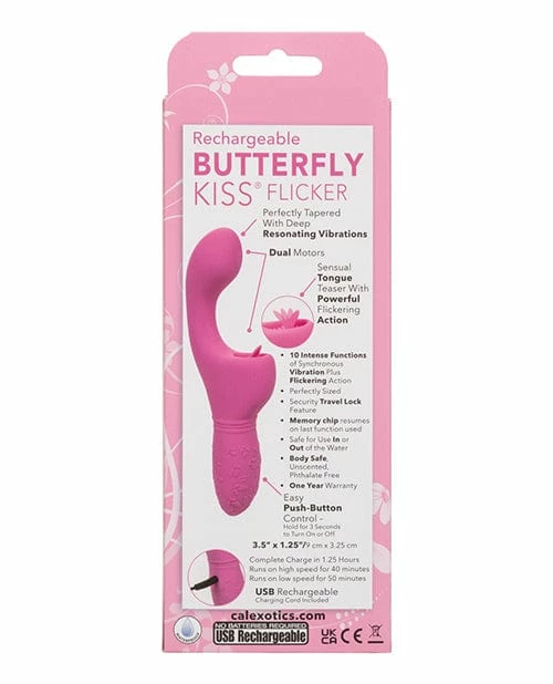 CalExotics Vibrators Rechargeable Butterfly Kiss Flicker