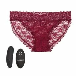 CalExotics Remote Control Lace Panty Set Burgundy