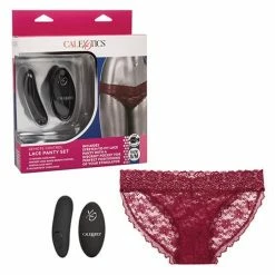 CalExotics Remote Control Lace Panty Set Burgundy