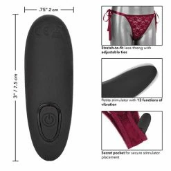 CalExotics Vibrators Remote Control Lace Thong Set