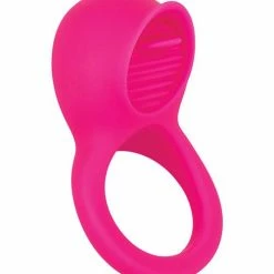 CalExotics Silicone Rechargeable Teasing Tongue Enhancer - Pink Vibrators
