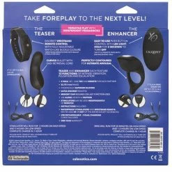 CalExotics Vibrators Silicone Remote Foreplay Set - Black