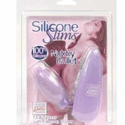 CalExotics Silicone Slims Nubby Bullet - Purple Vibrators