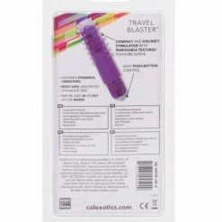 CalExotics Vibrators Travel Blaster With Silicone Sleeve Waterproof