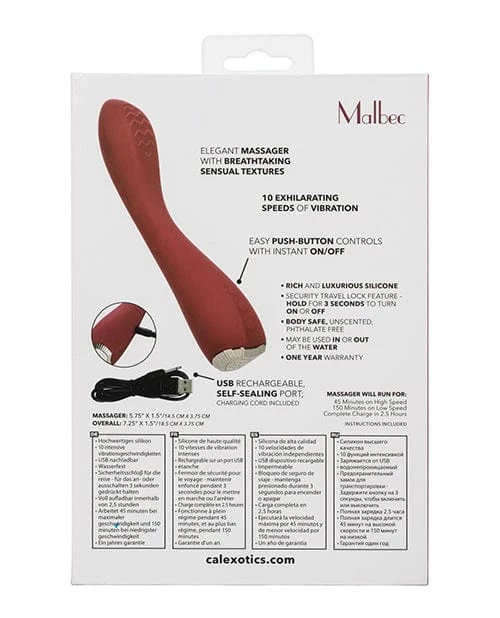 CalExotics Uncorked Malbec - Red Vibrators