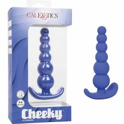 CalExotics Cheeky X-6 Beads - Purple Anal Toys