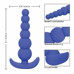 CalExotics Cheeky X-6 Beads - Purple Anal Toys