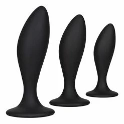 CalExotics Silicone Anal Curve Kit - Black Anal Toys