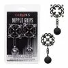 CalExotics Nipple Grips Power Grip 4 Point Weighted Nipple Press - Black
