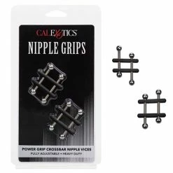 CalExotics Nipple Grips Power Grip Crossbar Nipple Vices - Black Kink & BDSM