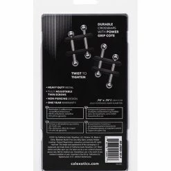 CalExotics Nipple Grips Power Grip Crossbar Nipple Vices - Black Kink & BDSM