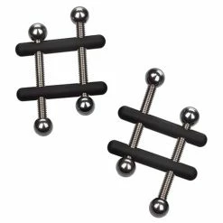 CalExotics Nipple Grips Power Grip Crossbar Nipple Vices - Black Kink & BDSM