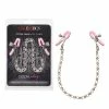 CalExotics Kink & BDSM Nipple Play Crystal Chain Nipple Clamps - Pink