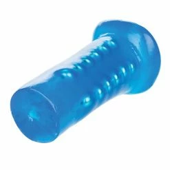 California Exotic Novelties Basic Essentials Beaded Masturbator - Blue Penis Toys