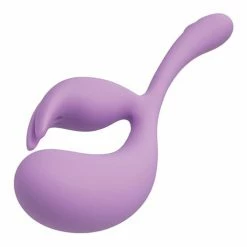 CalExotics Elle Liquid Silicone Dual Flicker - Purple Vibrators