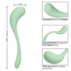 CalExotics Elle Liquid Silicone Wand - Green Vibrators