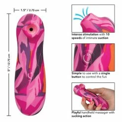 CalExotics Naughty Bits Suck Buddy Playful Massager - Multicolor