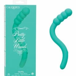 CalExotics Vibrators Pretty Little Wands Bubbly Massager - Teal