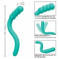 CalExotics Vibrators Pretty Little Wands Bubbly Massager - Teal