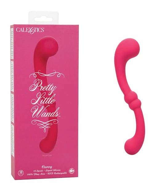 CalExotics Pretty Little Wands Curvy Massager - Pink Vibrators