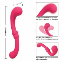 CalExotics Pretty Little Wands Curvy Massager - Pink Vibrators