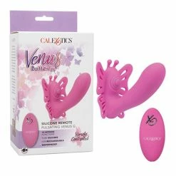 CalExotics Venus Butterfly Silicone Remote Pulsating Venus G - Pink Vibrators