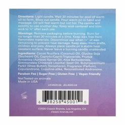 Classic Brands Massage Oils & Candles Jelique Massage Candle