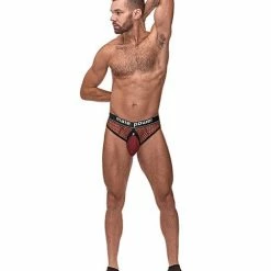 Comme Ci Comme Ca Cock Pit Fishnet Cock Ring Thong Lingerie