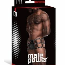 Comme Ci Comme Ca Fetish Vulcan Nylon Spandex Caged Short Black