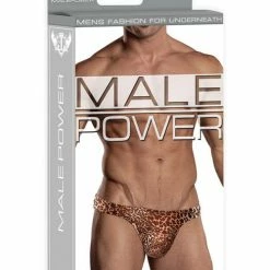 Comme Ci Comme Ca Male Power Wonder Thong Animal Print Lingerie
