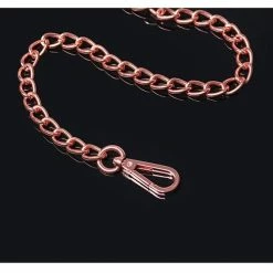 Coquette International Pleasure Collection Leash - Black-rose Gold