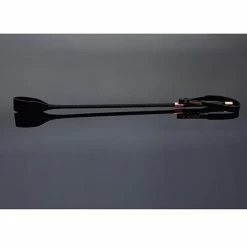 Coquette International Kink & BDSM Pleasure Collection Matte Finish Crop - Black-rose Gold
