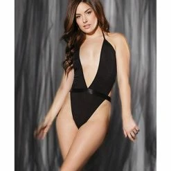 Coquette International Fashion Stretch Knit High Cut Leg Teddy