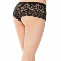 Coquette International Low Rise Stretch Scallop Lace Booty Short