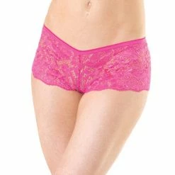 Coquette International Low Rise Stretch Scallop Lace Booty Short