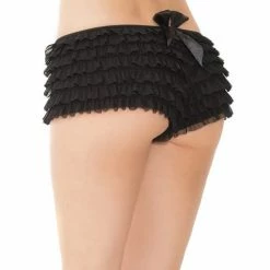Coquette International Ruffle Shorts With Back Bow Detail Lingerie