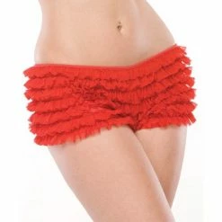 Coquette International Ruffle Shorts With Back Bow Detail Lingerie
