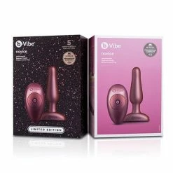 B-Vibe 5 Year Anniversary Collection Novice Remote Control Plug Set - Galaxy Plum Anal Toys