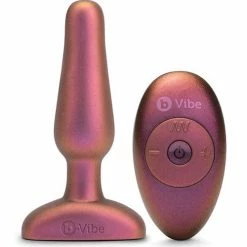 B-Vibe 5 Year Anniversary Collection Novice Remote Control Plug Set - Galaxy Plum Anal Toys