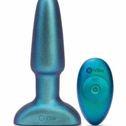 B-Vibe 5 Year Anniversary Collection Rimming 2 Rotating & Vibrating Remote Control Plug Set - Spa Anal Toys