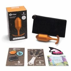 B-Vibe 5 Year Anniversary Collection Snug Plug 4 Weighted Silicone Plug Set - Sunburst