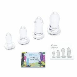 Anal Toys B-vibe Glass Anal Dilator 4 Pc Set