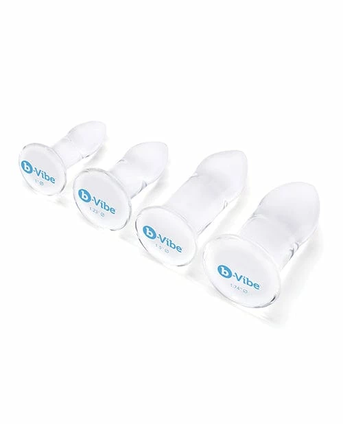 Anal Toys B-vibe Glass Anal Dilator 4 Pc Set