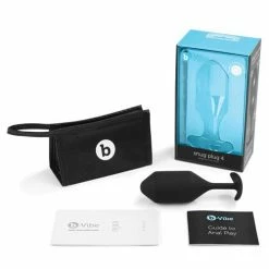 B-Vibe Weighted Snug Plug 4 - 257 G Black