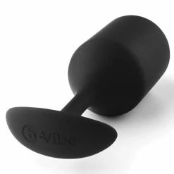 B-Vibe Weighted Snug Plug 4 - 257 G Black