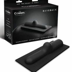 Sex Machines The Cowgirl Bareback Silicone Attachment - Black