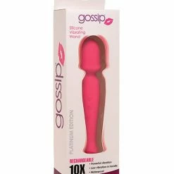 Curve Toys Vibrators Curve Novelties Gossip Silicone Vibrating Wand 10x