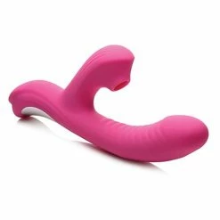 Curve Toys Vibrators Curve Novelties Power Bunnies Come Hither Suction Vibrator - Pink