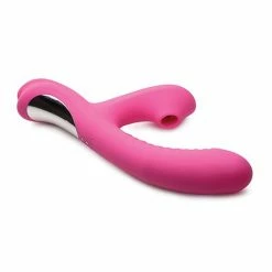 Curve Toys Vibrators Curve Novelties Power Bunnies Come Hither Suction Vibrator - Pink